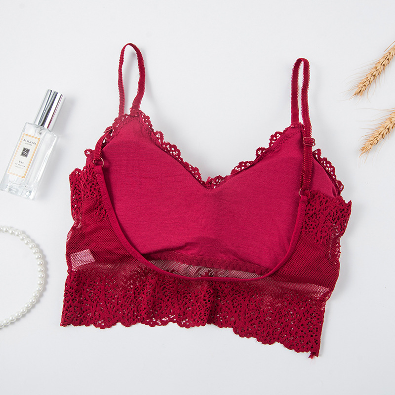3D Sexy Lingerie Seamless Spor - Lace Bralette Set ulasan dan harga