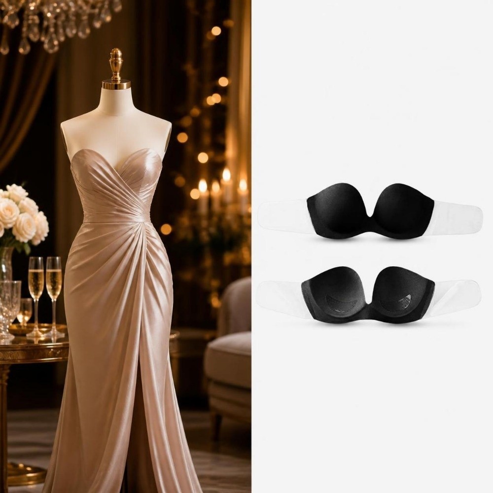 Breathable Seamless Invisible  - Backless Bra Sticky ulasan dan harga