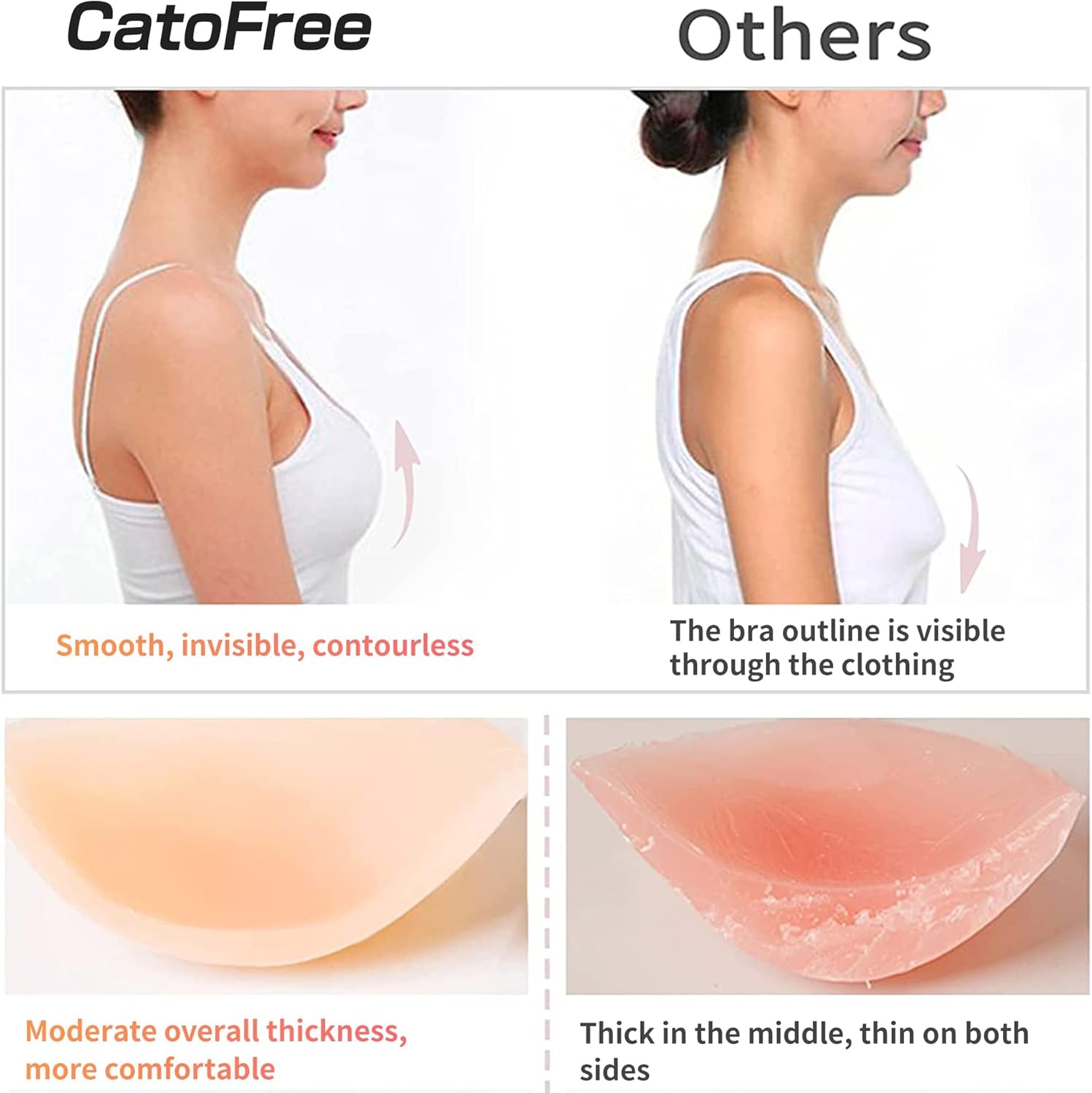 Push-Up Wire-Free Solid Silico - Push Up Bra Silicone ulasan dan harga
