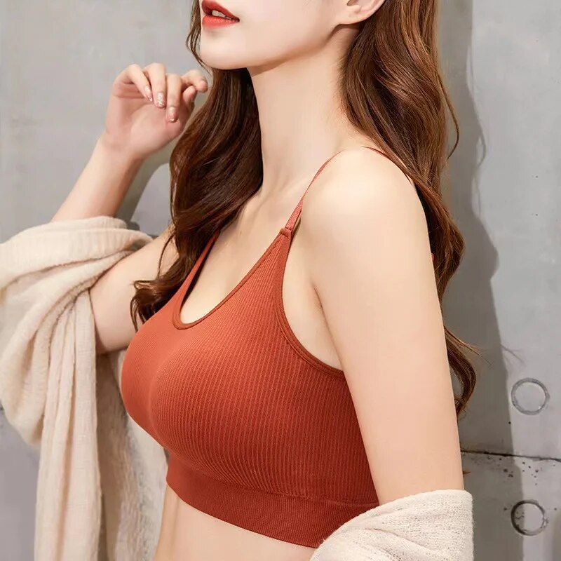 Women Seamless Brassiere Bra F - Sleep Bra Bralette ulasan dan harga