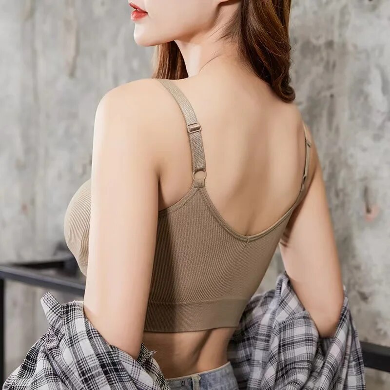 Women Seamless Brassiere Bra F - Sleep Bra Bralette ulasan dan harga